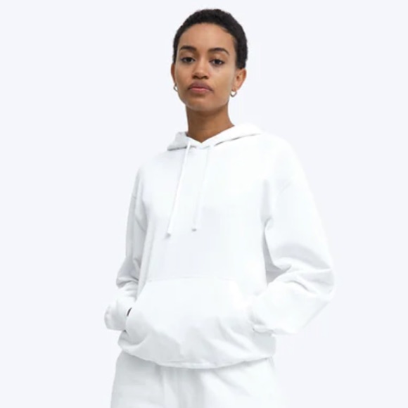 Reigning Champ White Relax Terry Lightweight Hoodie - Picture 2 of 9